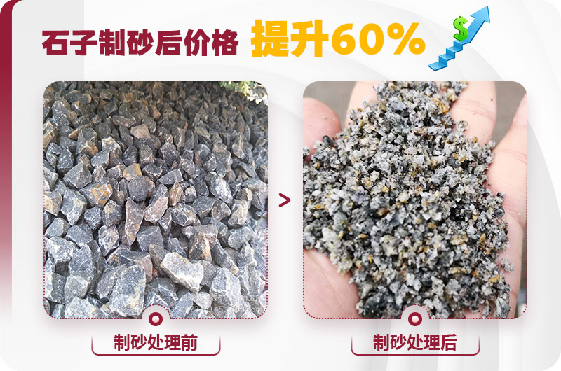 石子制砂后利潤(rùn)高，經(jīng)濟(jì)效益好